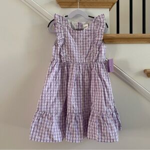 Gymboree Spring Blooms Gingham Flutter Dress NWT, Size 6